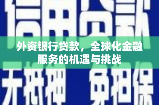 政和外资银行贷款，全球化金融服务的机遇与挑战